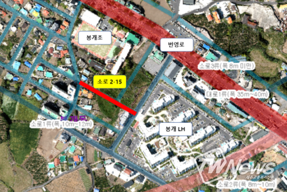회천매립장주변지역(소로2-15호선) 도로개설사업 완료