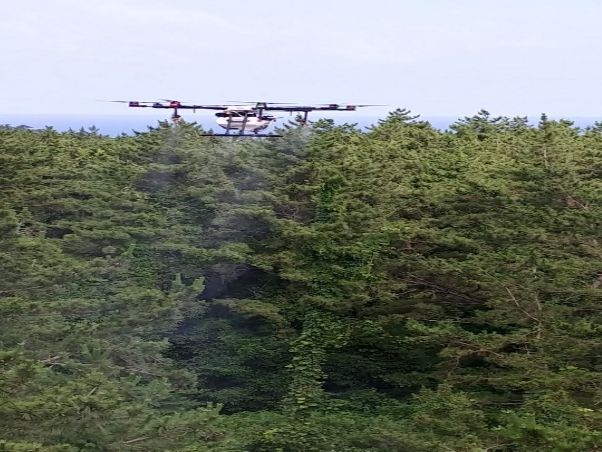 소나무재선충병 확산 방지 위한 드론방제