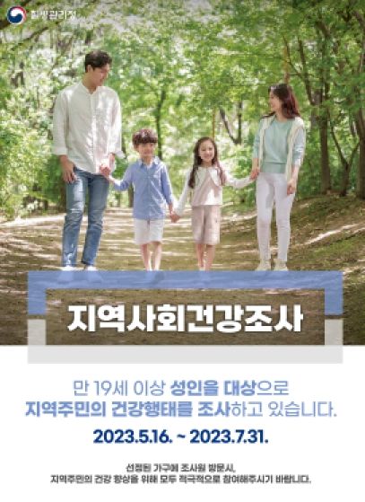 상주시, 2023년 지역사회건강조사 실시