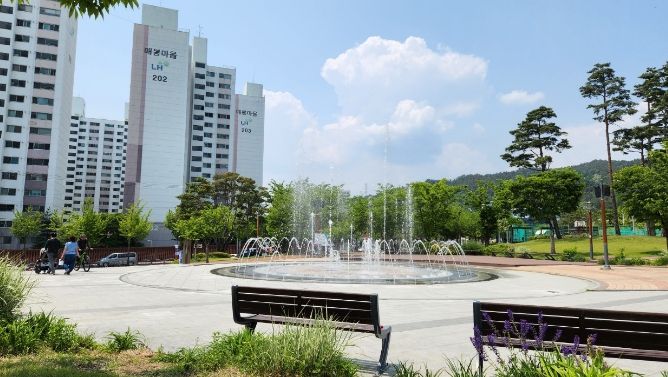 문경시, 모전근린공원 음악분수 운영