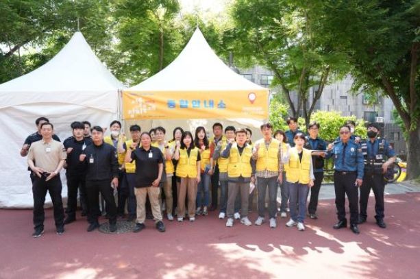 현장에 배치된 안전관리인력들