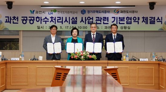 GH, 과천시와 공공하수처리시설 건설 기본협약 체결
