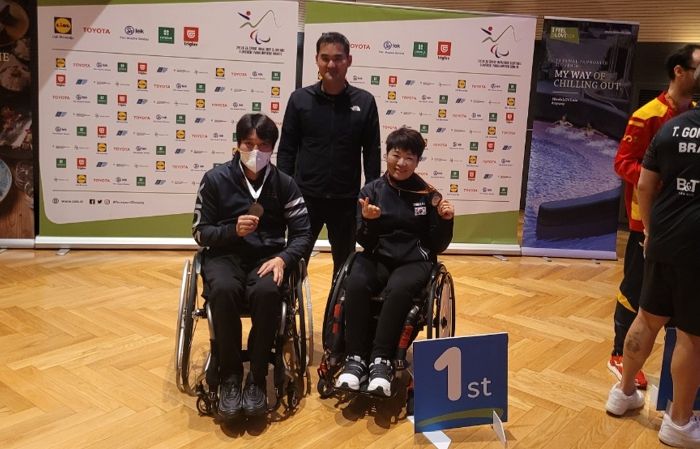 장수군장애인체육회 탁구선수단,2023 슬로베니아 오픈대회서 은, 동메달 획득