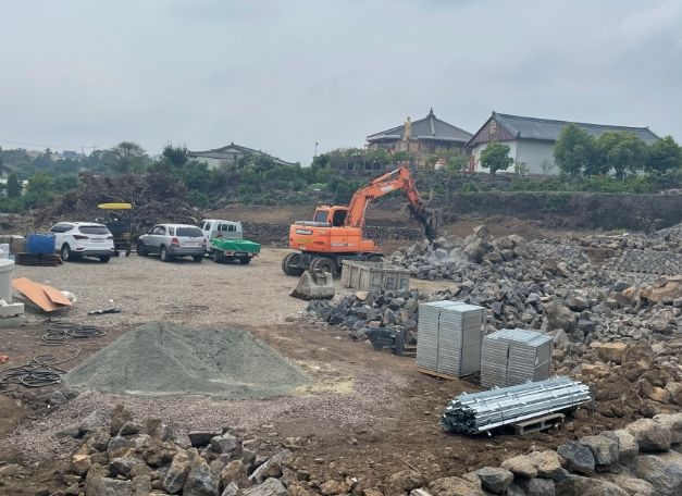 보목 노외주차장 조성사업 현장