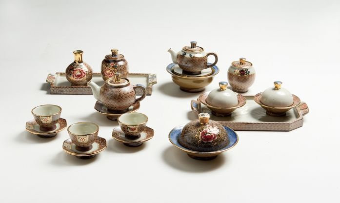 대상 “모란문 찻그릇 세트” (예원요 강길순)