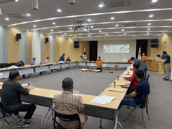 고령군, 읍ㆍ면 마을 이장 대상 심폐소생술 및 응급처치 교육 실시!