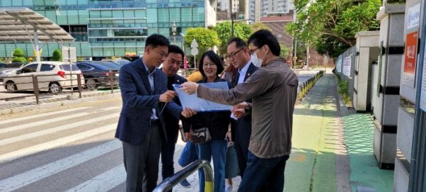 김현아 당협위원장-김완규 도의원-이철조 시의원,“현산초 등하교길 안전위해 통행로 확보해야” 한 목소리