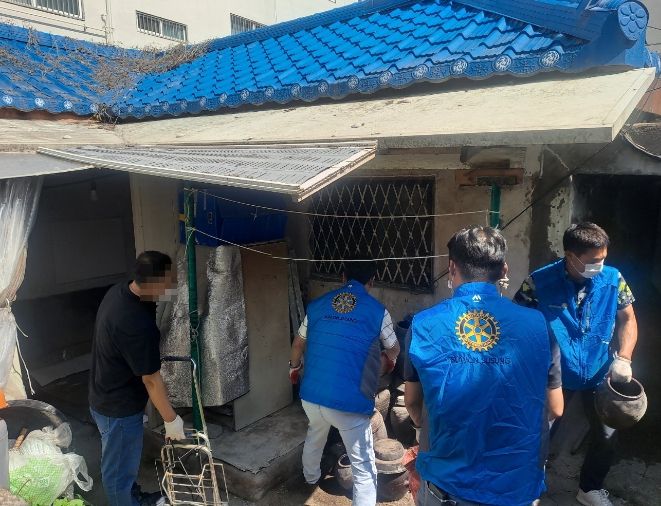 수성로타리클럽, 취약계층 위한 집수리 봉사활동 진행