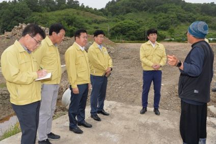 광양시의회, 산업건설위원회 관내 사업 현장 점검 나서