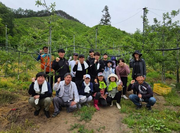 관광진흥과 조마면 농촌 일손 돕기
