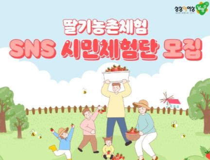 남양주시, 딸기 SNS 시민체험단 6월 모집