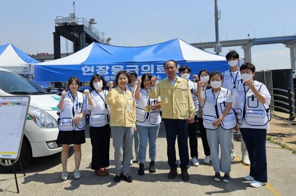 관계기관 합동 국제여객선 재난대비 현장응급의료소 운영