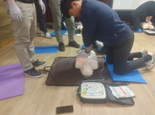 구미시설공단, 전 직원 대상 심폐소생술 및 자동심장충격기 사용법 교육 실시