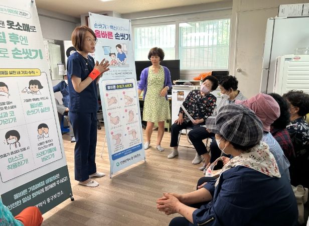‘올바른 손 씻기 확산’ 경로당 찾아가는 교육
