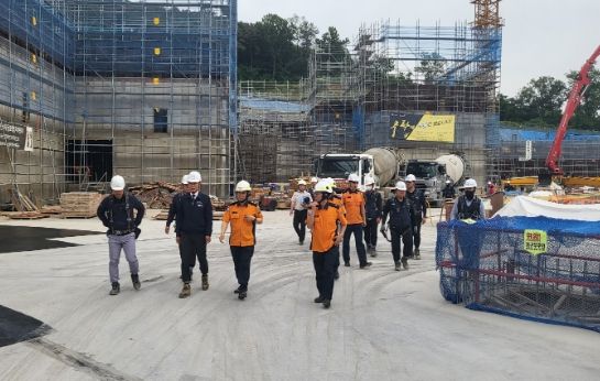 검단소방서, 건설현장 관서장 행정지도 실시