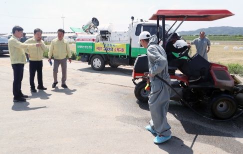 신병대 청주부시장 구제역 방역현장 점검