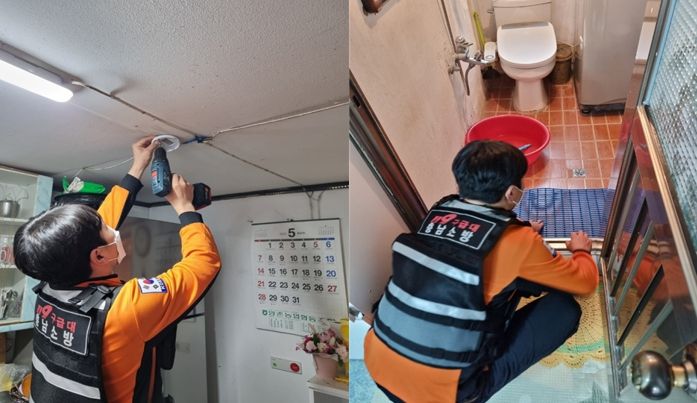 논산소방서, 봄철 특수시책 실버세대 주거 안전망 구축