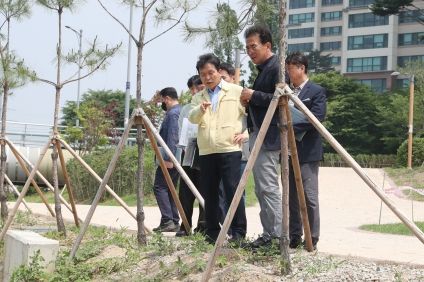 신병대 청주시 부시장, 침수예방사업장 현장점검 실시