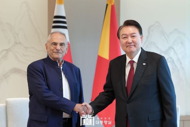 6월 2일 윤석열 대통령은‘2023 제주포럼’ 참석차 방한 중인 조제 하무스 오르타 동티모르 대통령과 한-동티모르 정상 면담을 가졌다.