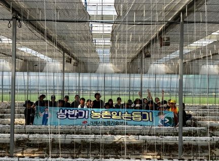 거제시 농업기술센터, 토마토 농가 일손돕기로 구슬땀
