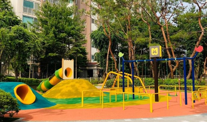 청송제1어린이공원 환경개선 사업 완료 후