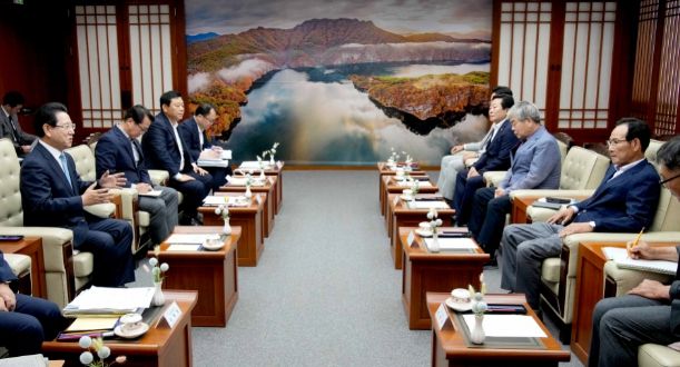 광주 전투비행장 무안 이전 반대 범대위 면담