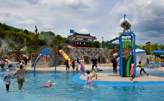 여름 물놀이장 전경