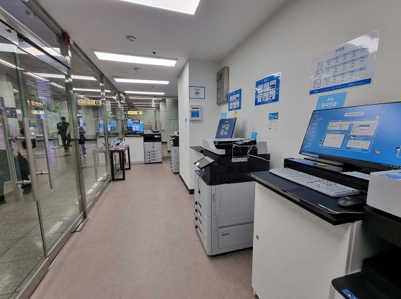 무인프린트샵 내부 사진(반월당역)