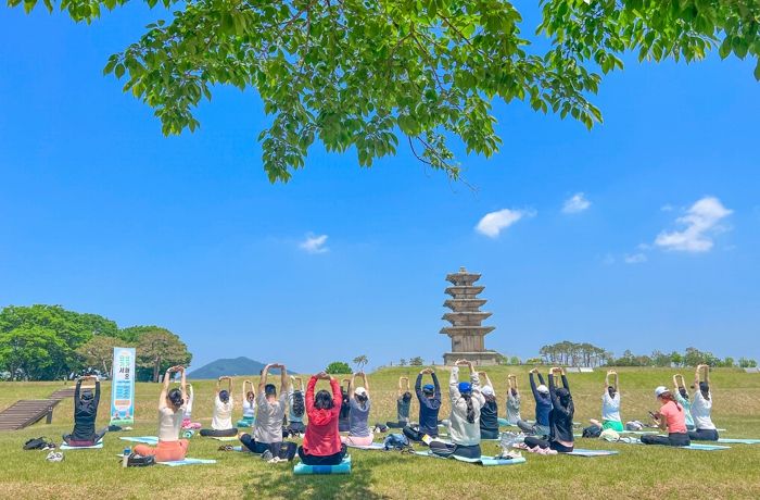 익산시, 세계유산을 누리는 ‘힐링 요가’ 시민들 큰 호응