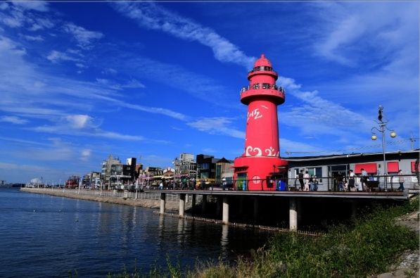 시흥시 오이도 빨강등대