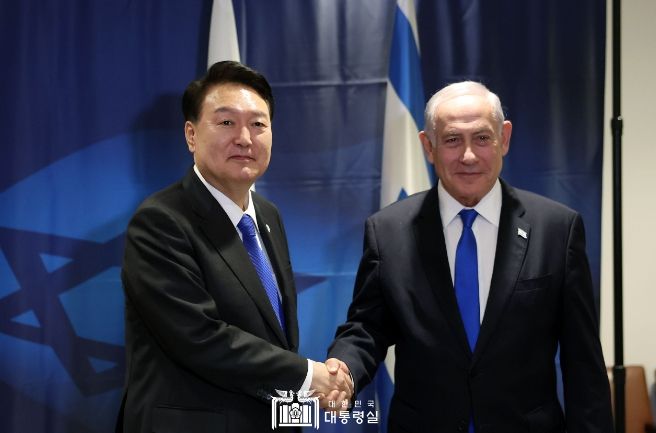 9월 20일 윤석열 대통령은 벤야민 네탄야후 이스라엘 총리와 한-이스라엘 정상회담을 가졌다.